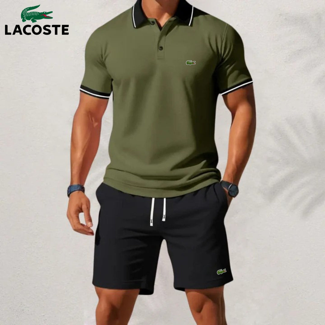 Sæt med poloshirt og shorts