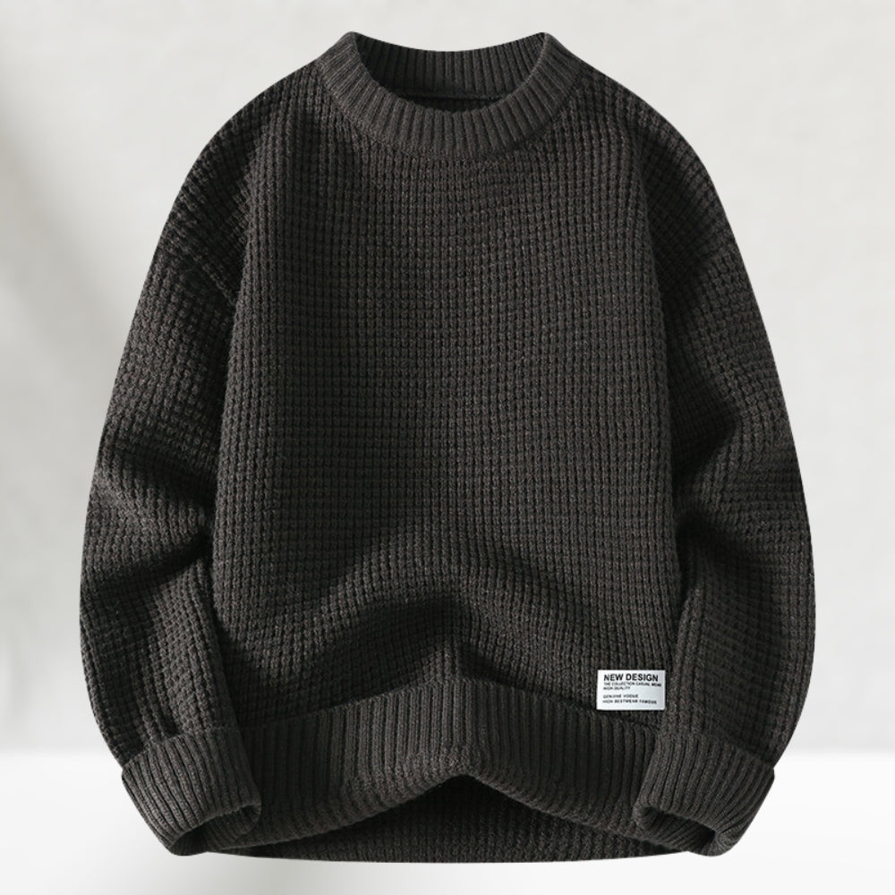 James - Strikket sweater med rund halsudskæring