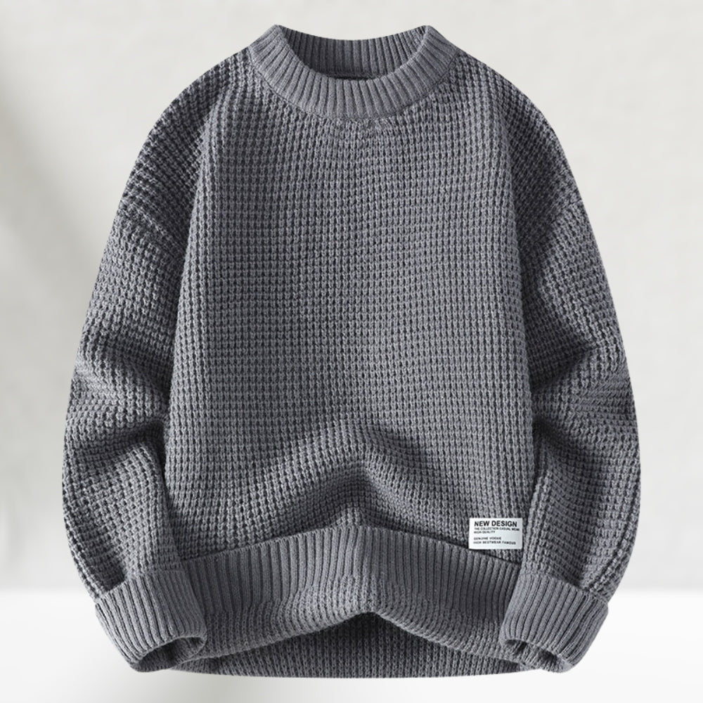James - Strikket sweater med rund halsudskæring