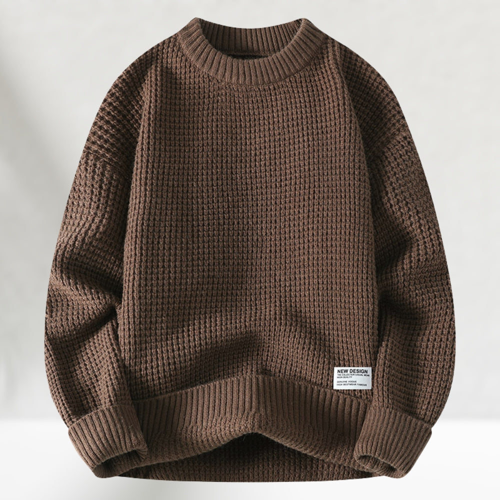 James - Strikket sweater med rund halsudskæring