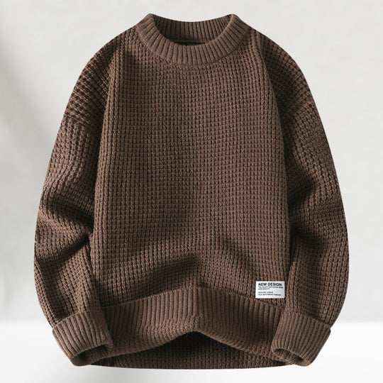 James - Strikket sweater med rund halsudskæring